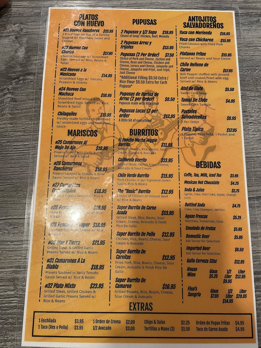 Los Panchos Restaurant Menu - Image 1