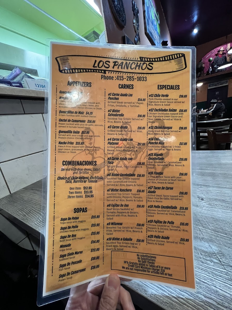 Los Panchos Restaurant Menu - Image 4